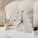 GobekUsa Crystal Geometric Wall Clock for Living Room Decor