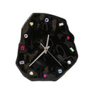 GobekUsa Crystal Geometric Wall Clock for Living Room Decor