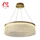 GobekUsa Crystal Glass Gold Pendant Chandelier for Elegant Kitchen Dining Lighting