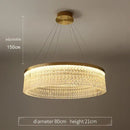 GobekUsa Crystal Glass Gold Pendant Chandelier for Elegant Kitchen Dining Lighting