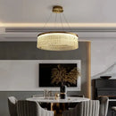 GobekUsa Crystal Glass Gold Pendant Chandelier for Elegant Kitchen Dining Lighting