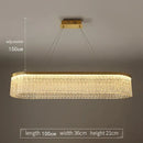 GobekUsa Crystal Glass Gold Pendant Chandelier for Elegant Kitchen Dining Lighting
