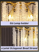 GobekUsa Crystal Gold LED Floor Lamp: Nordic Luxury for Living Room & Bedroom