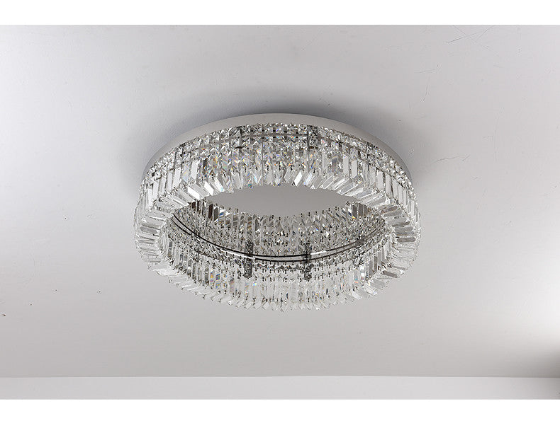 Crystal LED Chandelier Ceiling Light - Gold