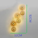 GobekUsa Crystal LED Wall Lamps for Living Room Bedroom Decor