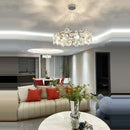 GobekUsa Crystal Magic Ring Pendant Light for Dinning Room