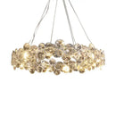 GobekUsa Crystal Magic Ring Pendant Light for Dinning Room