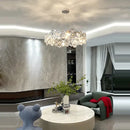 GobekUsa Crystal Magic Ring Pendant Light for Dinning Room