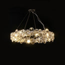 GobekUsa Crystal Magic Ring Pendant Light for Dinning Room