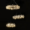 GobekUsa Crystal Magic Ring Pendant Light for Dinning Room