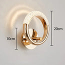 GobekUsa Crystal Nordic Wall Sconce for Home Decoration, Bedside Bedroom Lamp