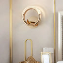 GobekUsa Crystal Nordic Wall Sconce for Home Decoration, Bedside Bedroom Lamp