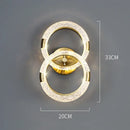 GobekUsa Crystal Nordic Wall Sconce for Home Decoration, Bedside Bedroom Lamp