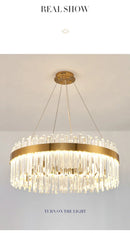 GobekUsa Crystal Pendant Chandelier for Home Decor