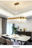 GobekUsa Crystal Pendant Chandelier for Home Decor