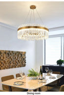 GobekUsa Crystal Pendant Chandelier for Home Decor
