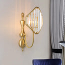 GobekUsa Crystal Prism Wall Mount with Gold Rhombus Shade - Modern Wall Lighting