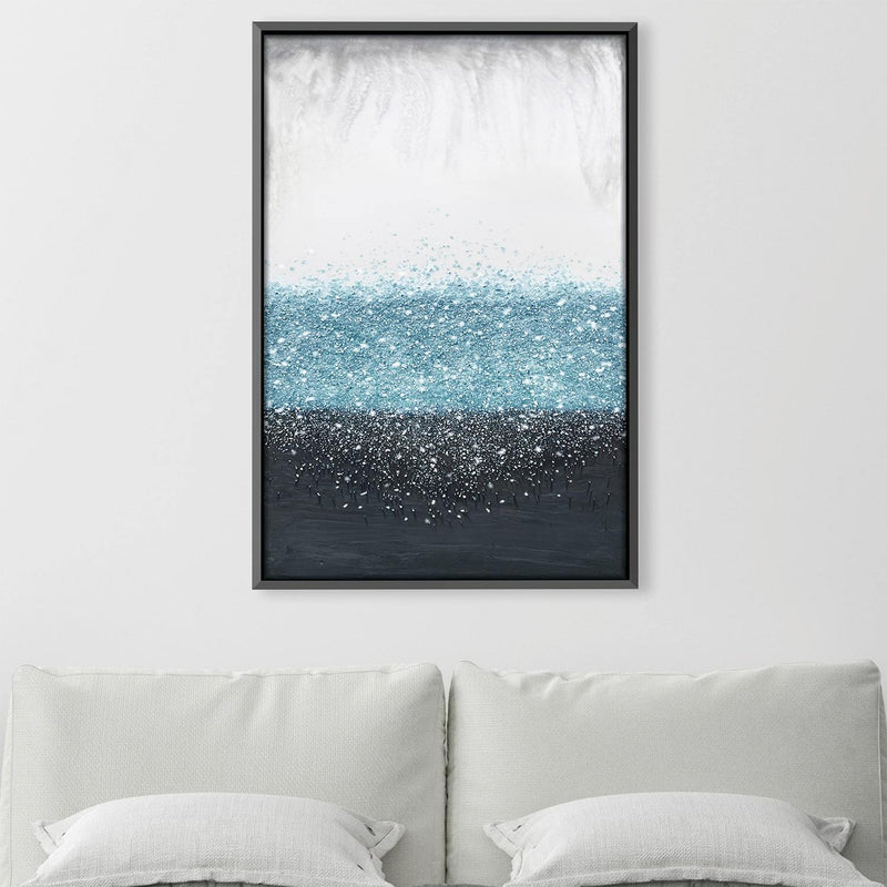 Crystal Rain Blue Canvas