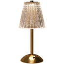 GobekUsa Crystal retro table lamp  bedroom bedside lamp luxurious atmosphere lamp rechargeable dimming LED light