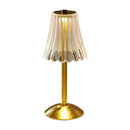 GobekUsa Crystal retro table lamp  bedroom bedside lamp luxurious atmosphere lamp rechargeable dimming LED light