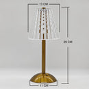 GobekUsa Crystal retro table lamp  bedroom bedside lamp luxurious atmosphere lamp rechargeable dimming LED light
