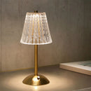 GobekUsa Crystal retro table lamp  bedroom bedside lamp luxurious atmosphere lamp rechargeable dimming LED light