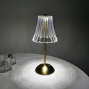 GobekUsa Crystal retro table lamp  bedroom bedside lamp luxurious atmosphere lamp rechargeable dimming LED light