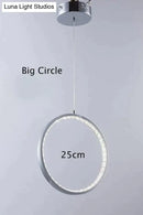 GobekUsa Crystal Rings LED Pendant Light Fixture For Indoor Lamp Lamparas De Techo Surface Mounting Pendant Lamp For Bedroom Dining Room