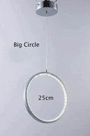 GobekUsa Crystal Rings LED Pendant Light Fixture For Indoor Lamp Lamparas De Techo Surface Mounting Pendant Lamp For Bedroom Dining Room