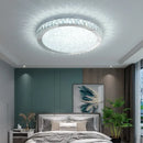 GobekUsa Crystal Round Ceiling Lamp: Nordic Light Luxury LED Home Lighting for Bedroom and Living Room