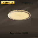 GobekUsa Crystal Round Ceiling Lamp: Nordic Light Luxury LED Home Lighting for Bedroom and Living Room