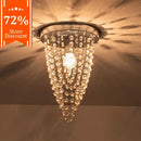 GobekUsa Crystal Sun Flower Ceiling Chandelier - Golden/Silver for Foyer, Bedroom, Aisle Decor