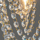 GobekUsa Crystal Sun Flower Ceiling Chandelier - Golden/Silver for Foyer, Bedroom, Aisle Decor