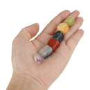 Tumbled Gemstones Polished Square Gemstone 1lb Mixed Chakra Natural Crystal Quartz Rock Lucky Healing Stones