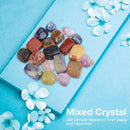 Tumbled Gemstones Polished Square Gemstone 1lb Mixed Chakra Natural Crystal Quartz Rock Lucky Healing Stones