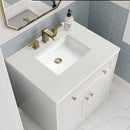 James Martin Chicago 30" Single Bathroom Vanity, Glossy White