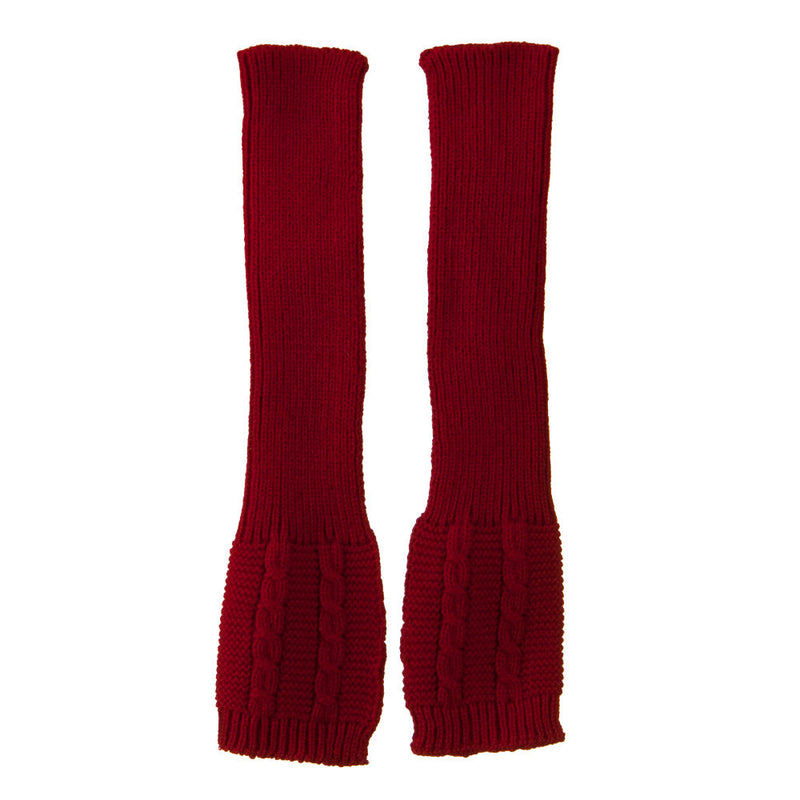 Long Sleeve Cable Stitch Arm Warmer