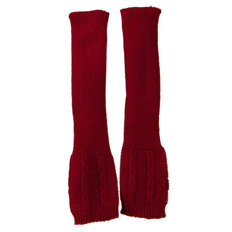 Long Sleeve Cable Stitch Arm Warmer