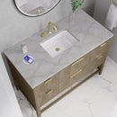 James Martin Emmeline 48" Single Bathroom Vanity, Pebble Oak