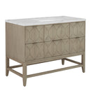 James Martin Emmeline 48" Single Bathroom Vanity, Pebble Oak