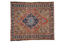 3.5x4 Vintage Heriz Square Rug