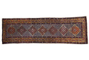 3.5x10.5 Vintage Caucasian Rug Runner