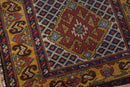 3.5x10.5 Vintage Caucasian Rug Runner