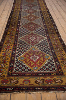 3.5x10.5 Vintage Caucasian Rug Runner
