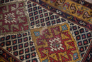 3.5x10.5 Vintage Caucasian Rug Runner