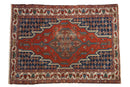 3.5x5 Vintage Fine Hamadan Rug