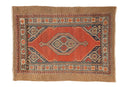 3x4 Vintage Fine Camel Hair Serab Square Rug