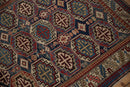 4x5 Vintage Caucasian Square Rug