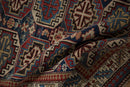 4x5 Vintage Caucasian Square Rug