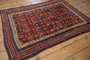 4x5 Antique Caucasian Square Rug